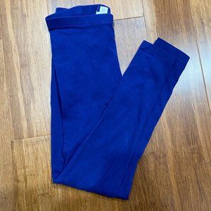 Forever 21 Full Length Cotton Blue Leggings, Size M, EUC